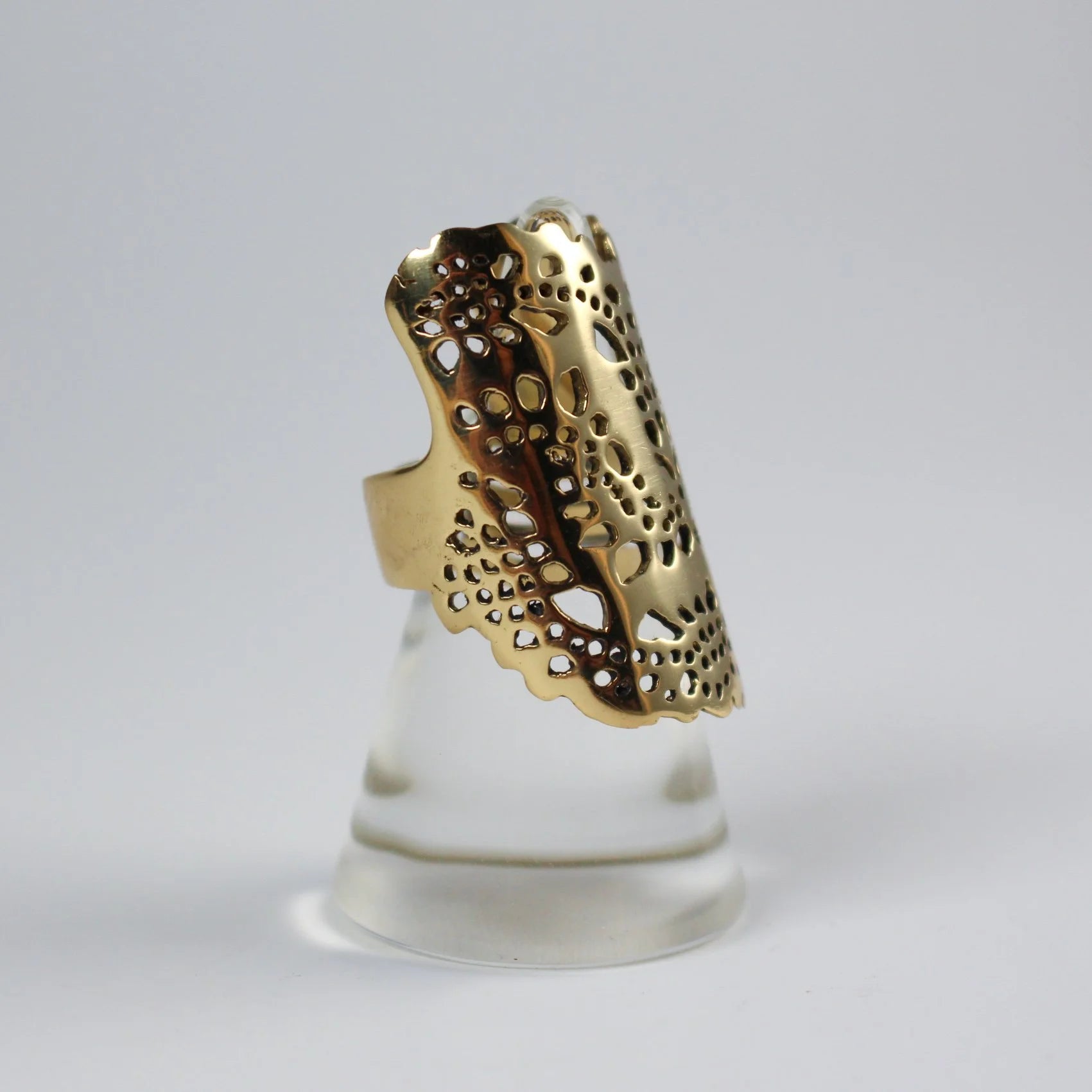River & Sons - Laser-Cut Brass Lace Ring