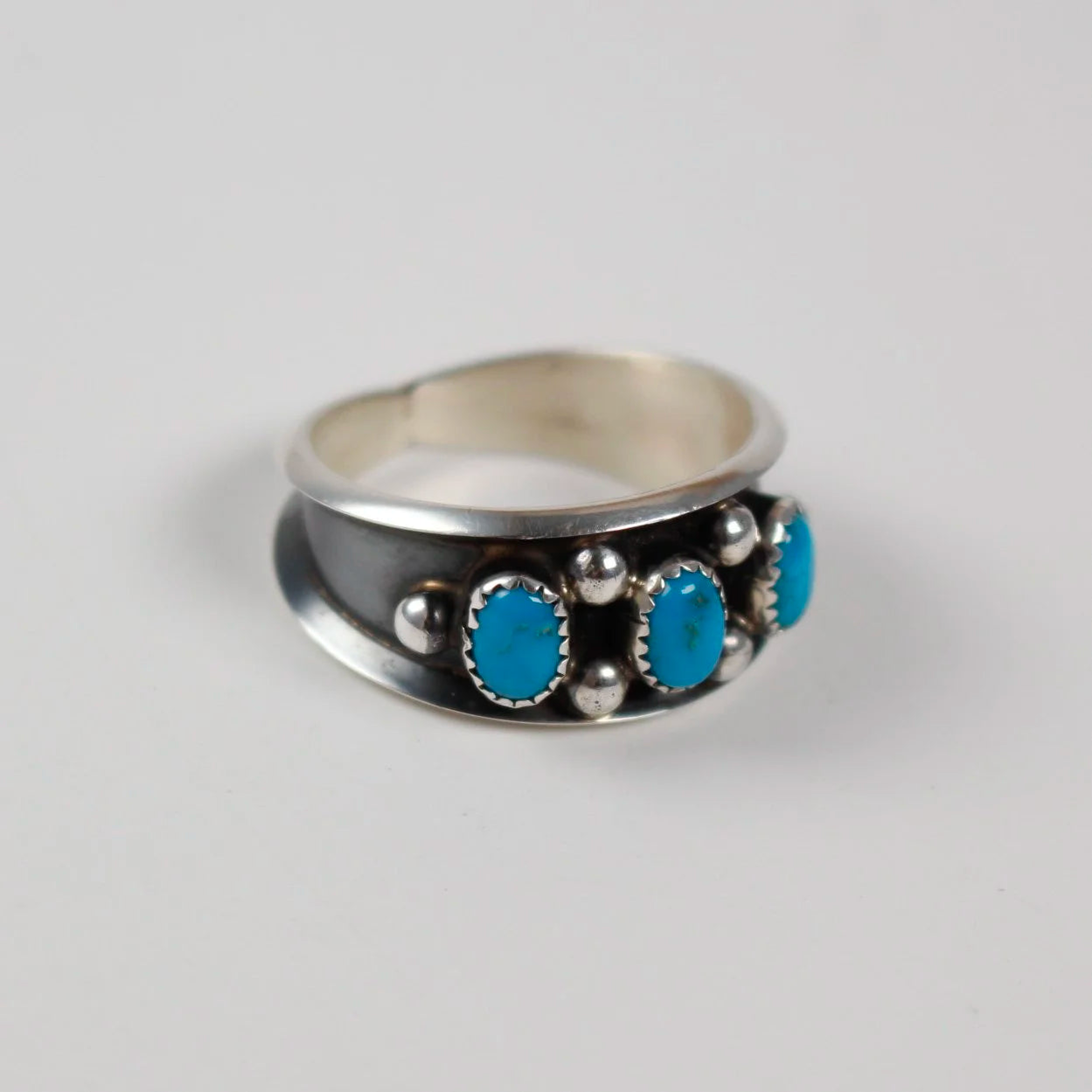 Navajo Shadowbox Turquoise Band