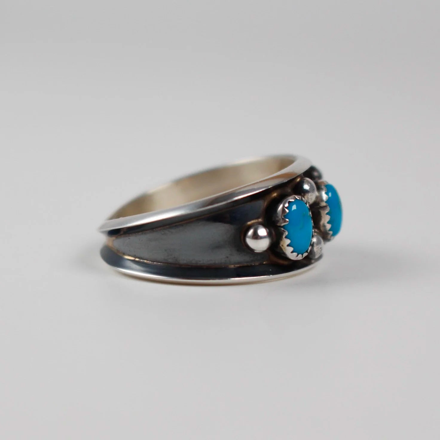 Navajo Shadowbox Turquoise Band