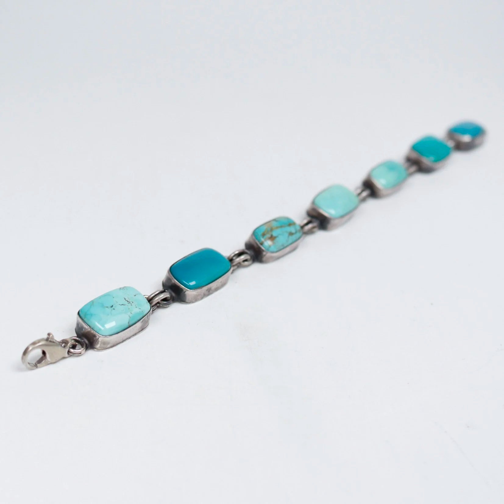 Navajo Chain Link Turquoise Bracelet