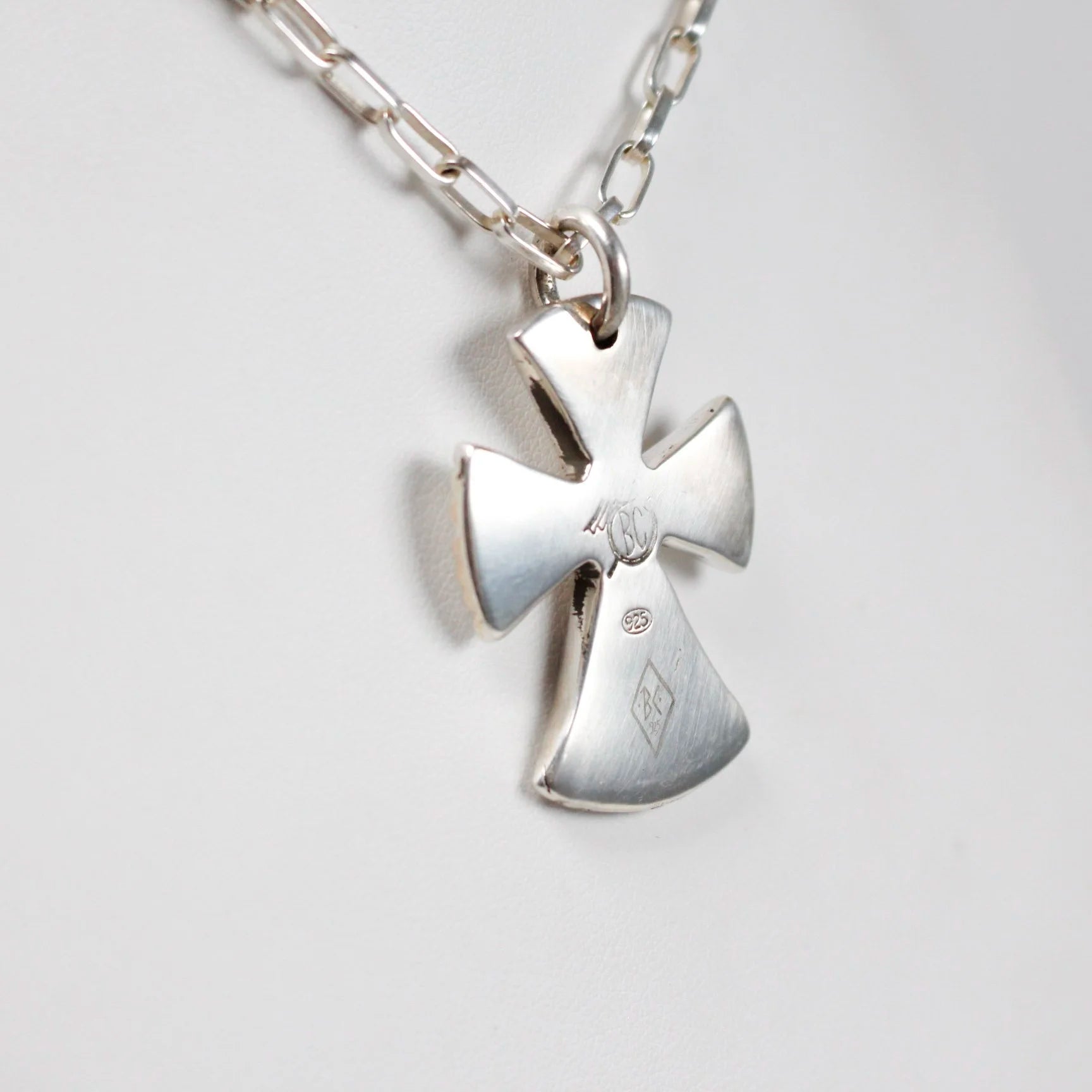B.C. for South West Trader - Large Angel Cross - Silver Brushed