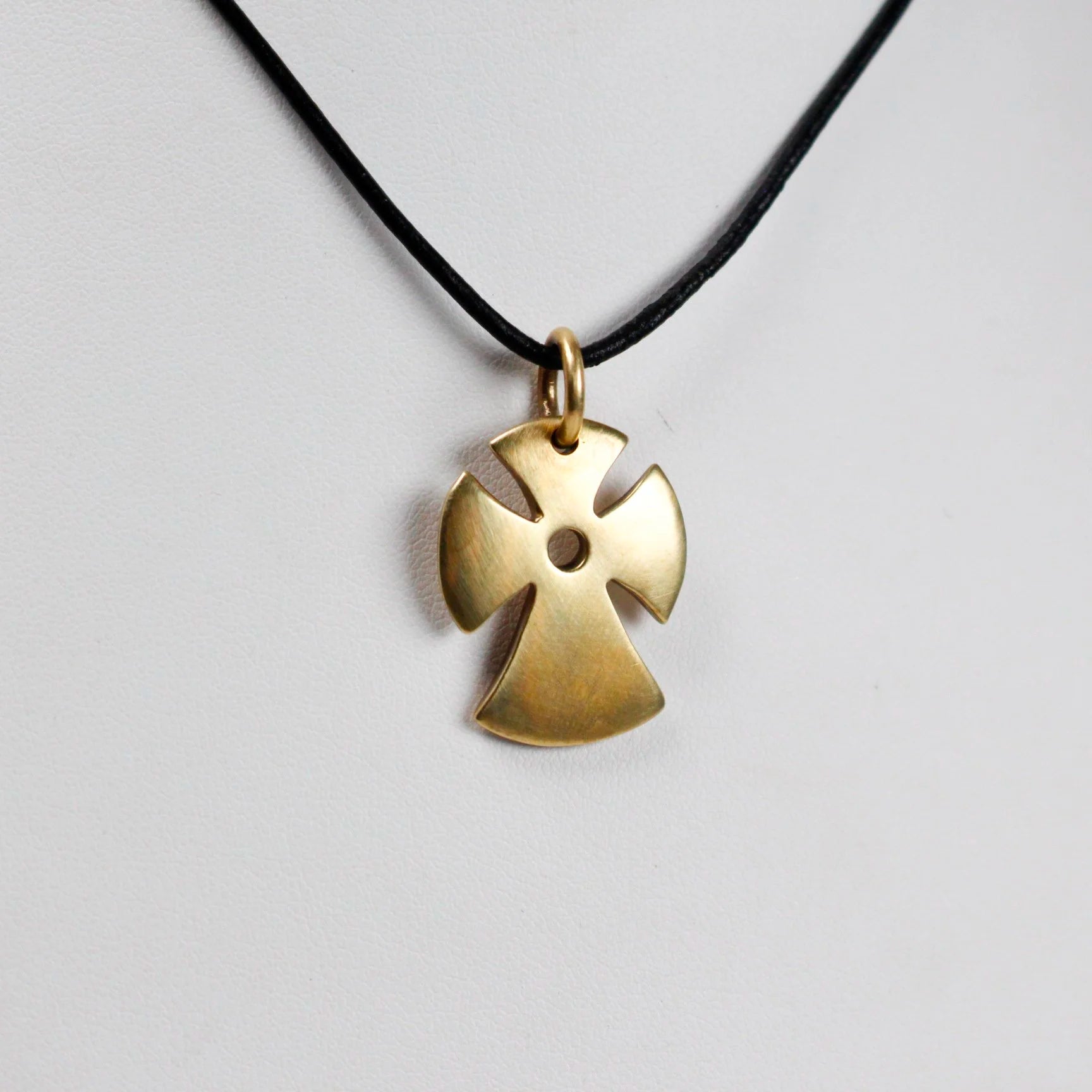 B.C. for South West Trader - Small Pueblo Angel Cross - Brass Brushed Finish