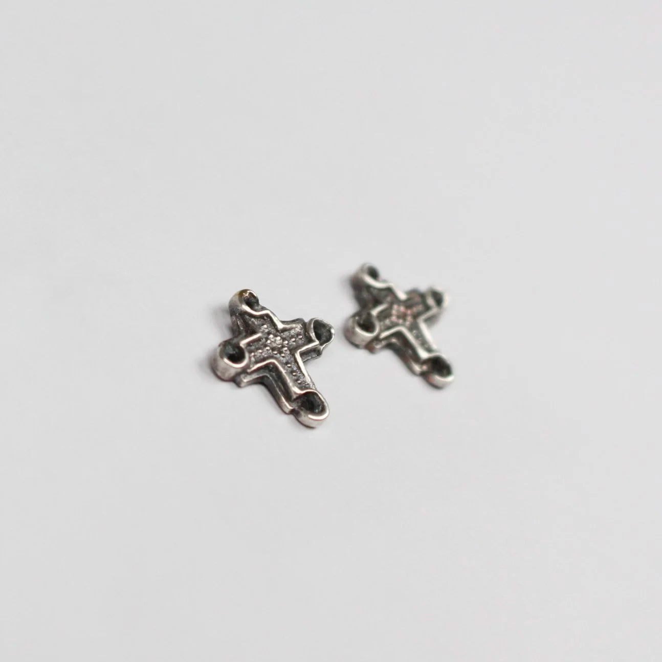 B.C. for South West Trader - Maya Cross Earrings - Oxidised Silver