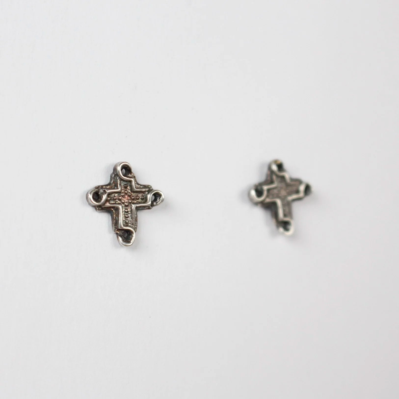 B.C. for South West Trader - Maya Cross Earrings - Oxidised Silver