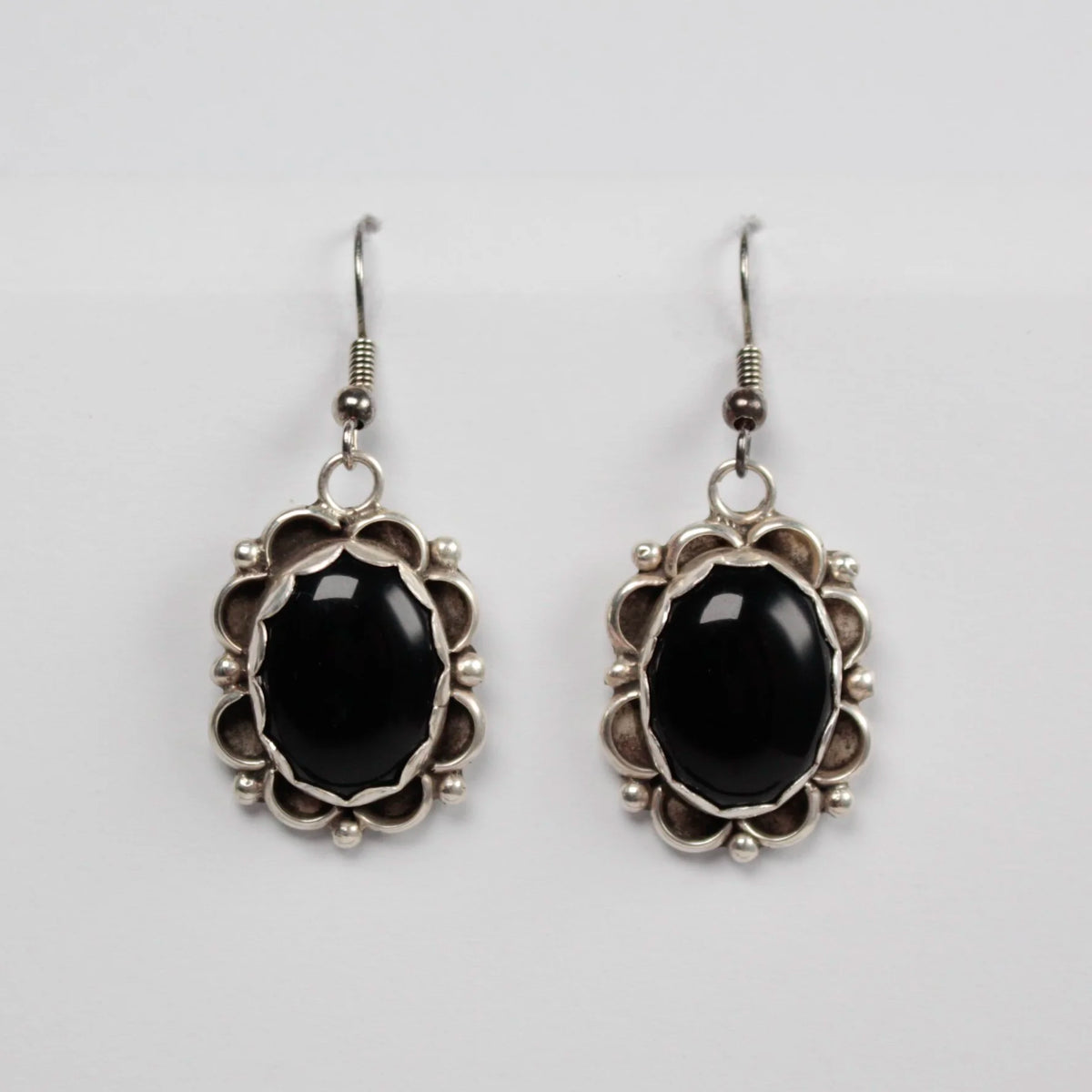 Jet Stone Navajo Earrings