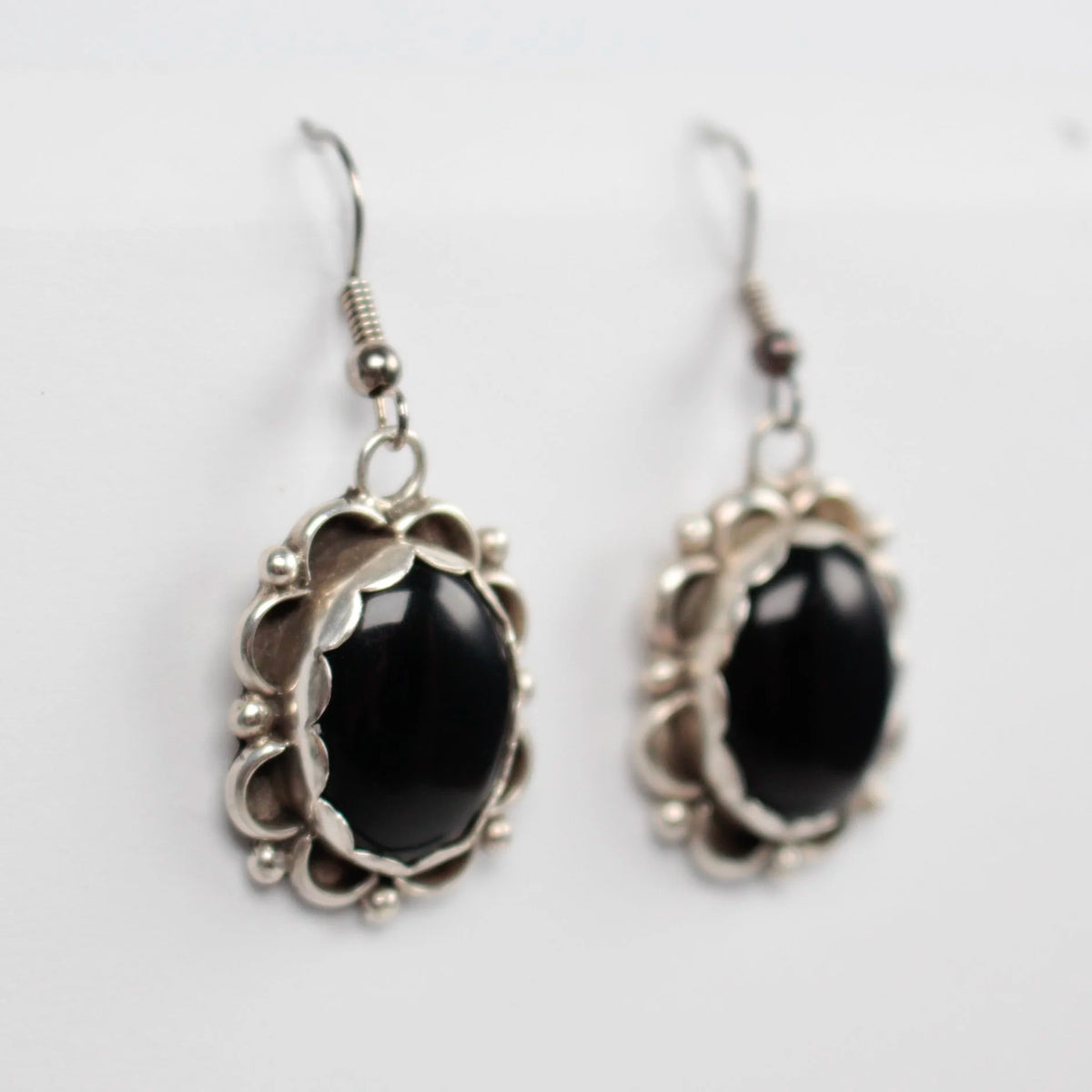 Jet Stone Navajo Earrings
