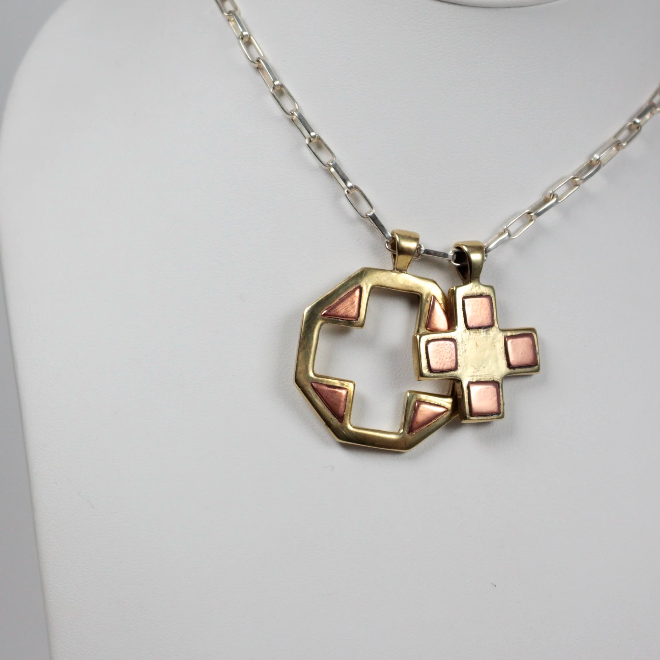B.C. for South West Trader - South West Trader Cross Dog Tags - Copper on Brass
