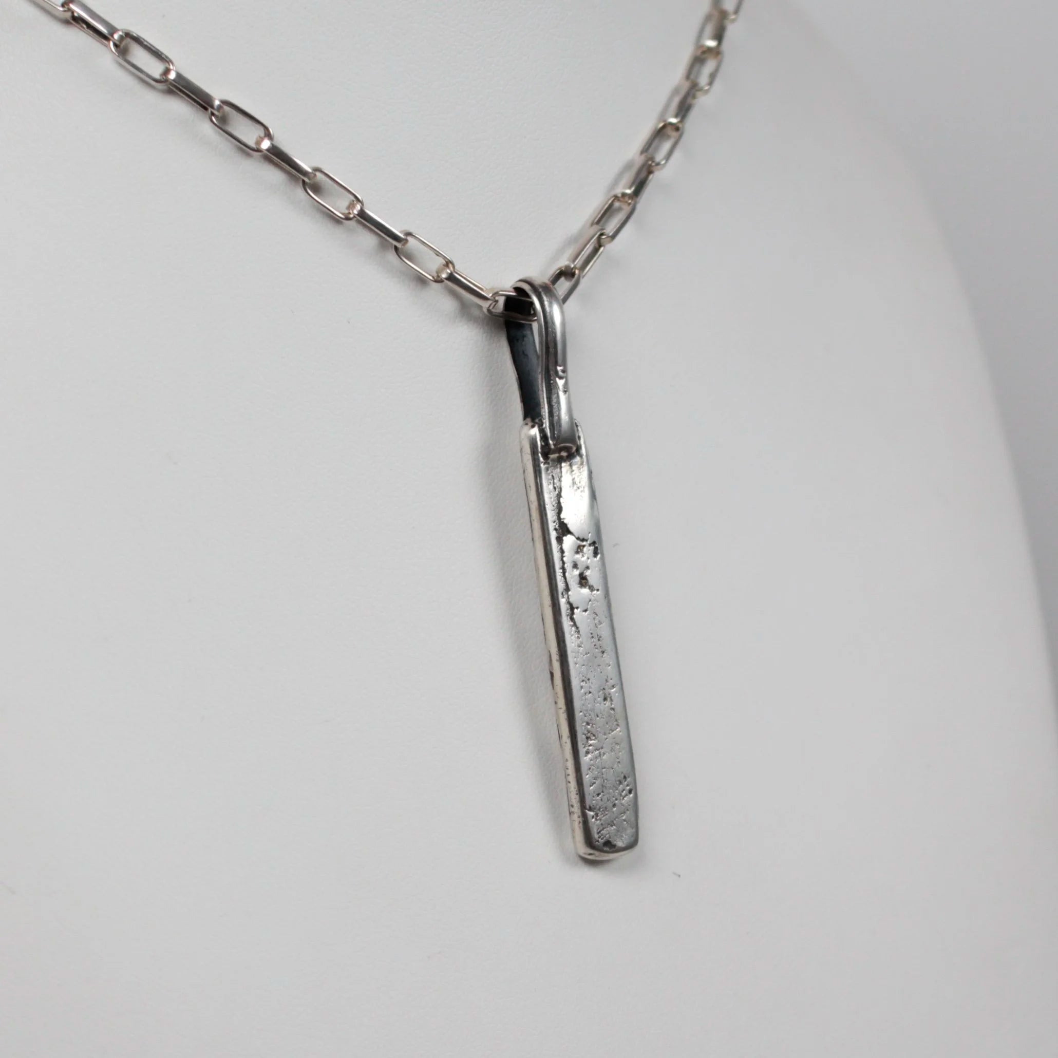 Gon Martin - Sterling Ingot Plank Pendant