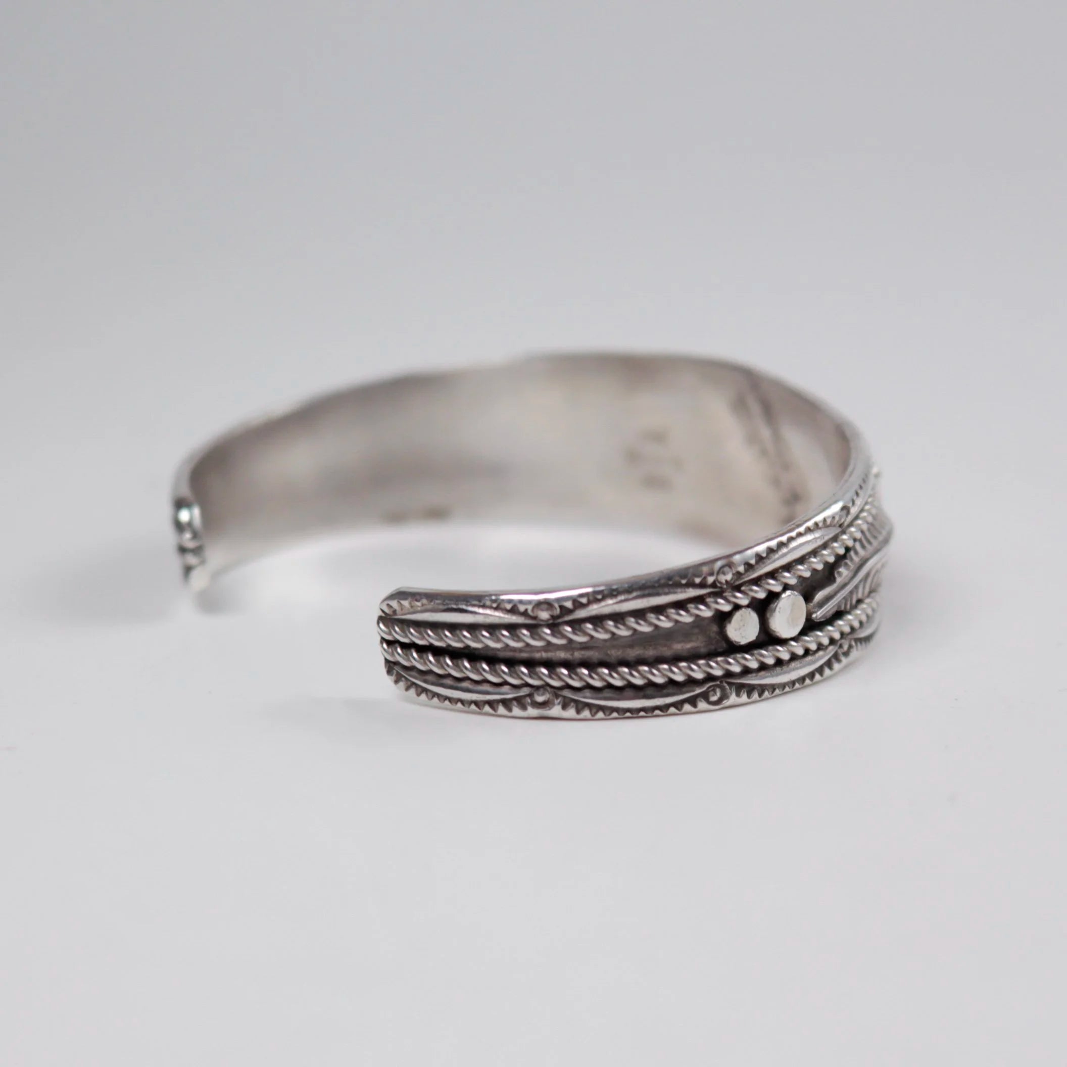 Navajo Coral Shadowbox Cuff