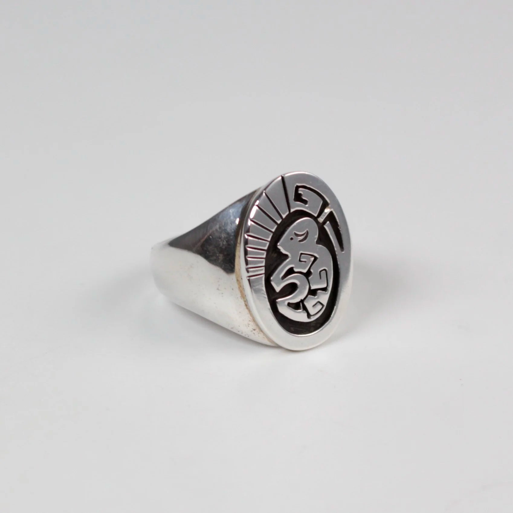 Navajo Buffalo Overlay Ring