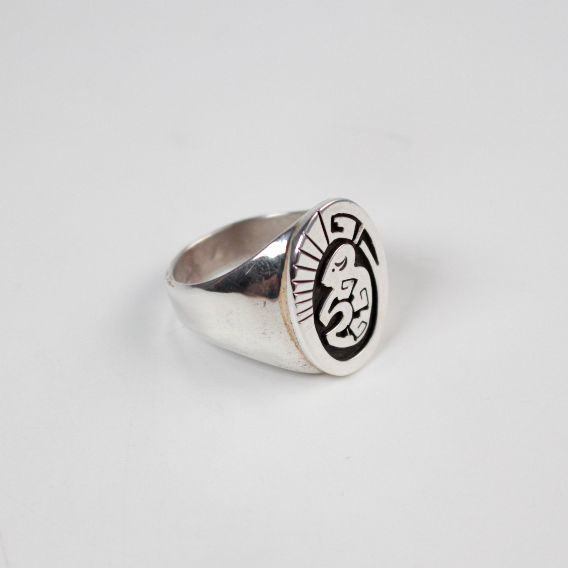 Navajo Buffalo Overlay Ring