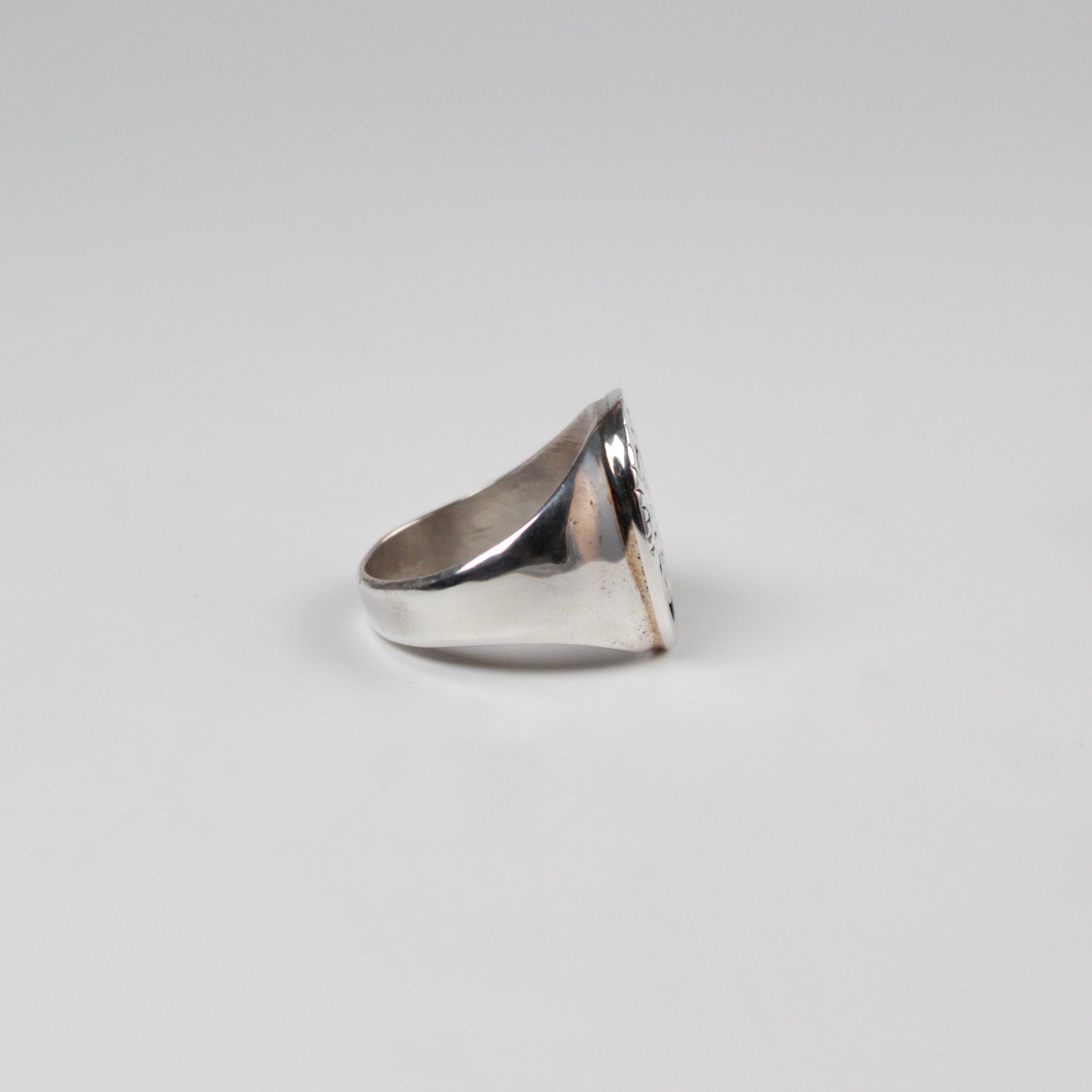 Navajo Buffalo Overlay Ring