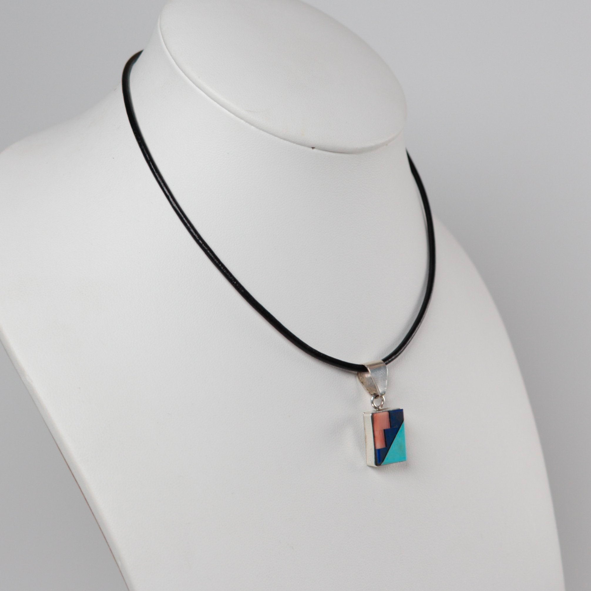 Square Zuni Inlay Pendant