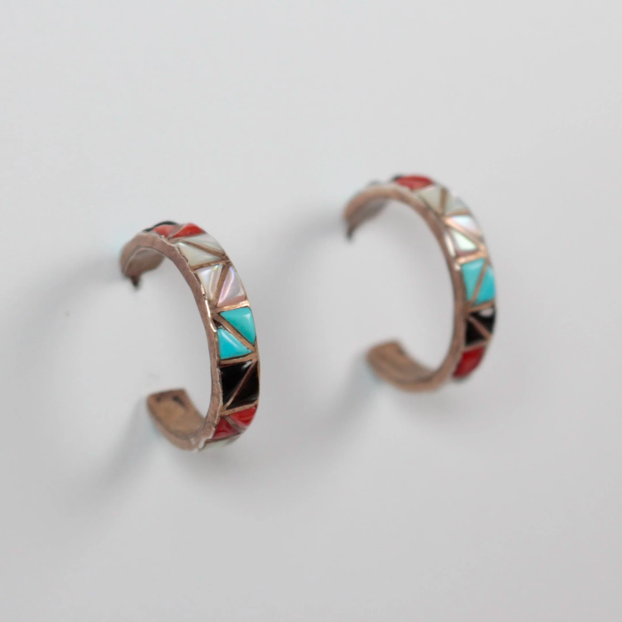 Vintage Zuni Hoops
