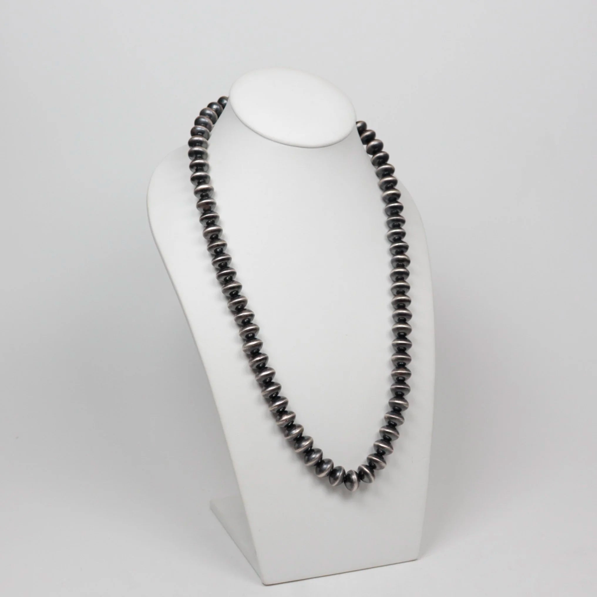 Navajo Silver Beaded Necklace
