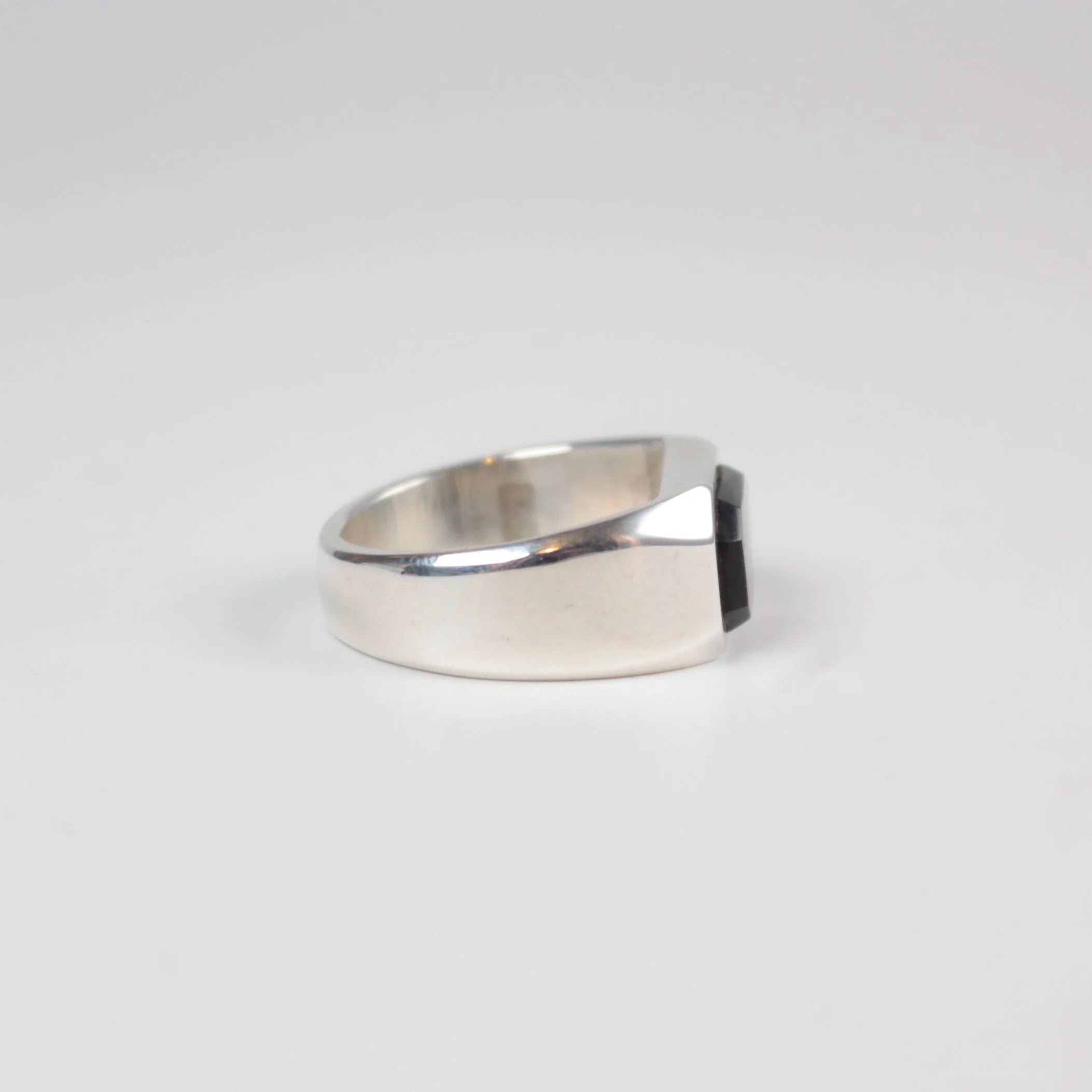 Sebastian Cilento - Brooklyn Signet - Emerald Cut Black Jade