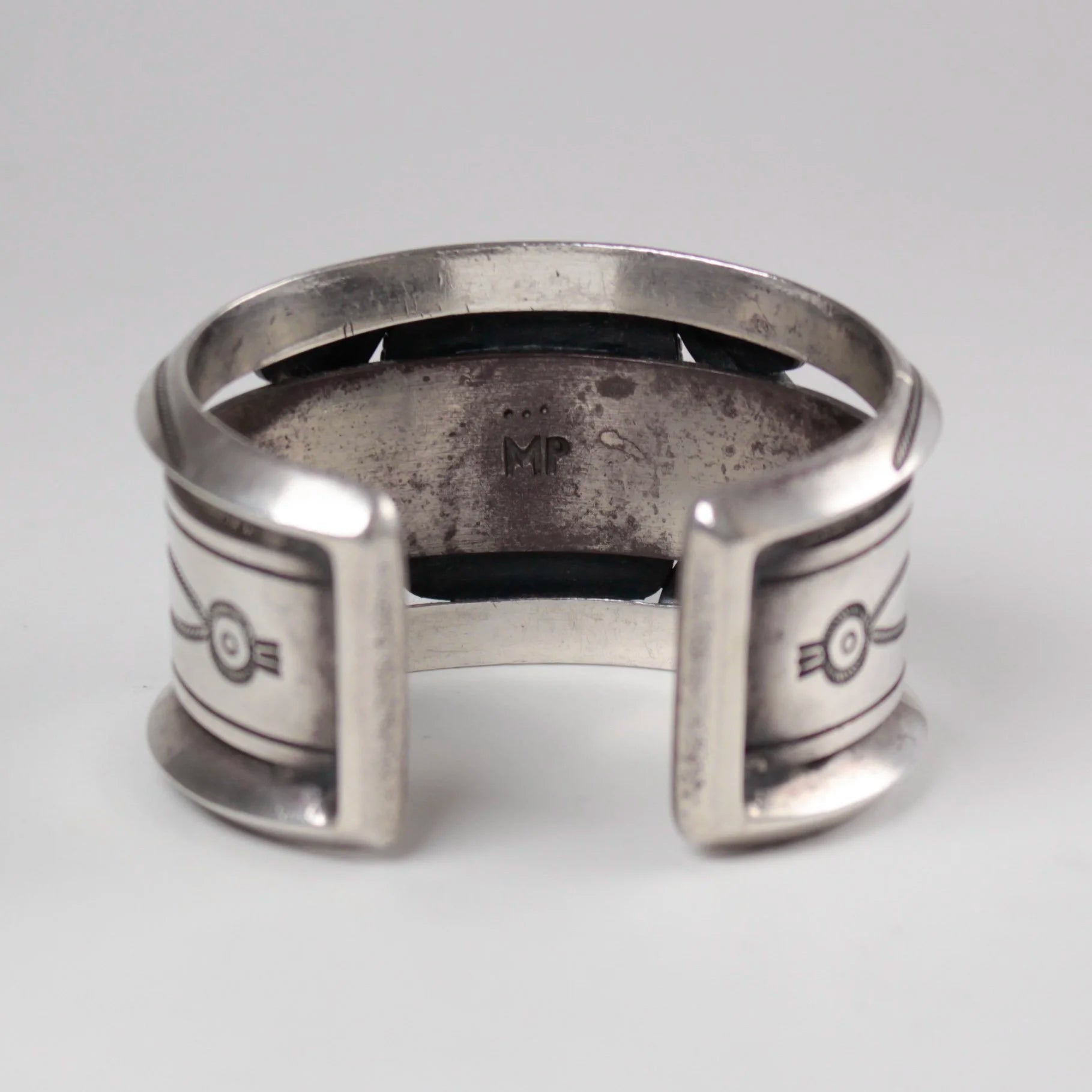 McKee Platero Single Stone Turquoise Inlay Cuff