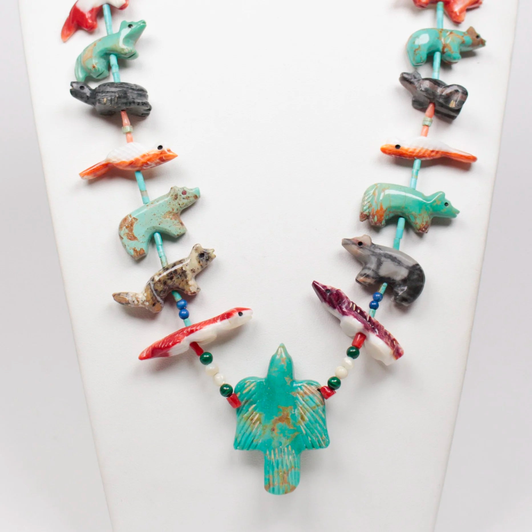 Vintage Zuni Fetish Necklace