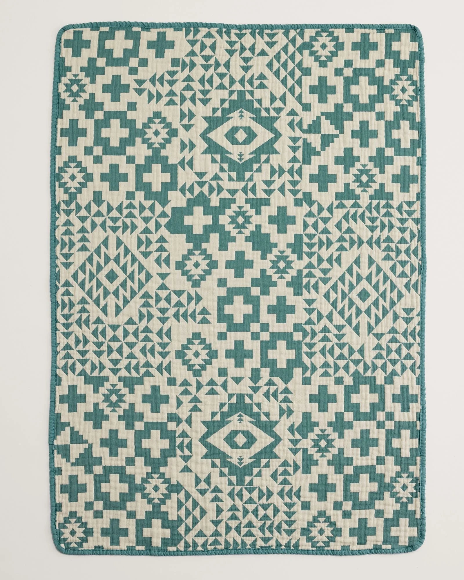 Pendleton - BLUE RIDGE Cotton Baby Blanket - Atlantic