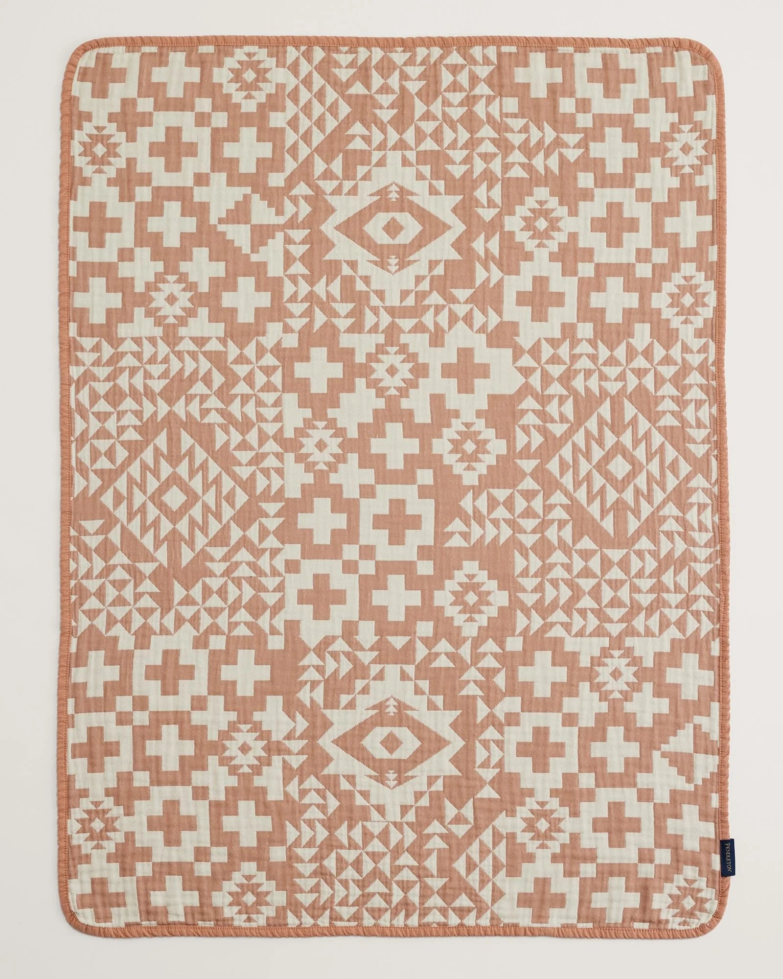 Pendleton - BLUE RIDGE Cotton Baby Blanket - CORK