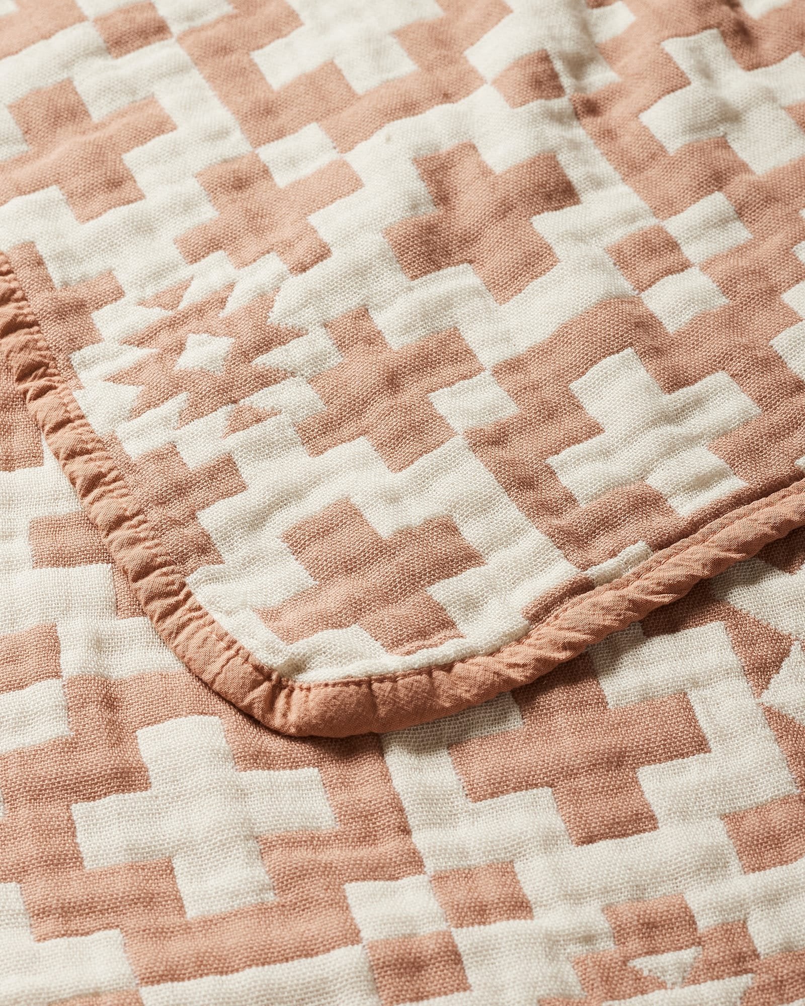Pendleton - BLUE RIDGE Cotton Baby Blanket - CORK