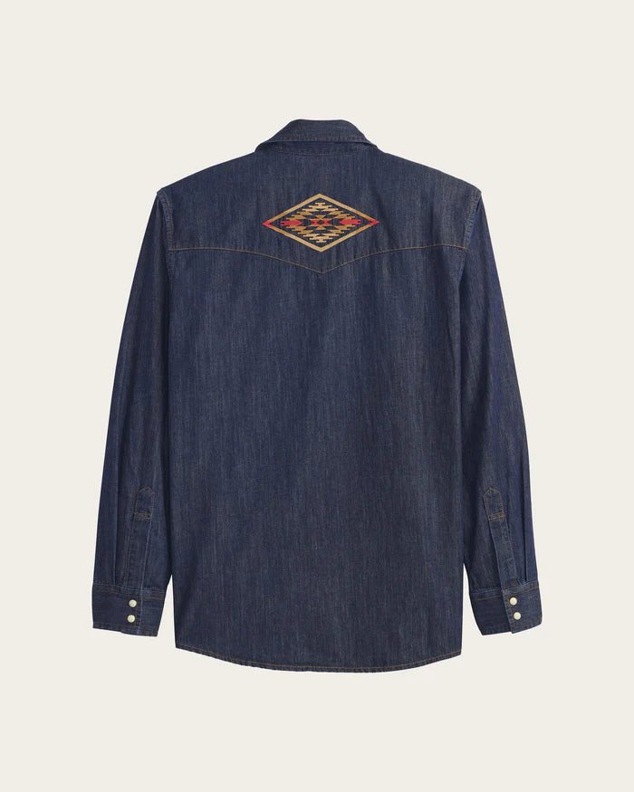 Pendleton - GAMBLER DENIM SHIRT DARK DENIM/TUMALO