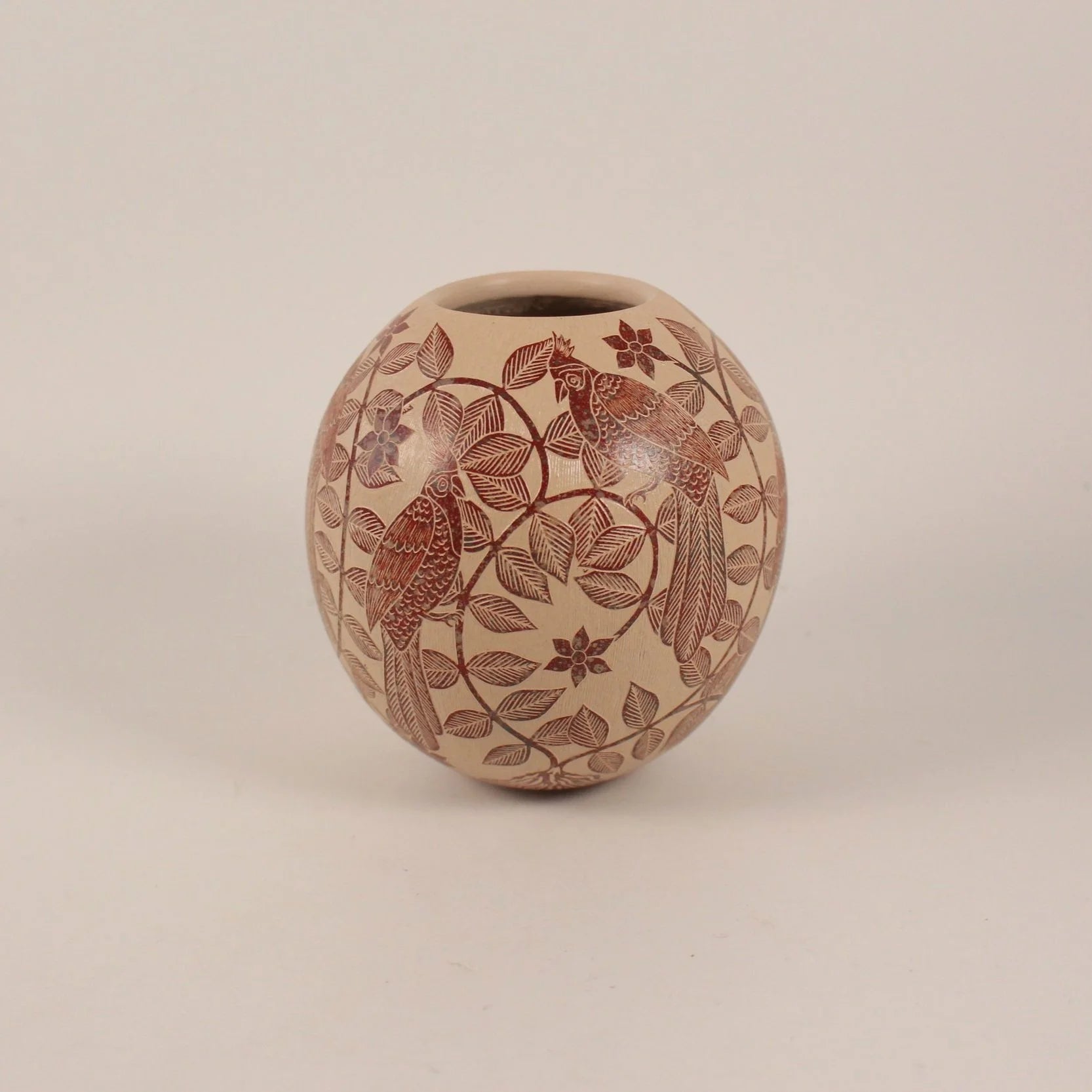 Handcarved Mata Ortiz Vase