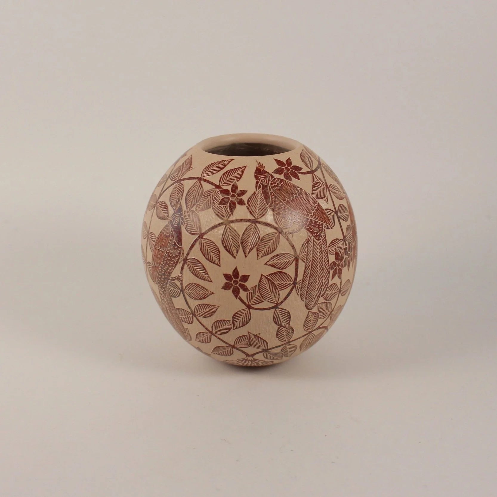 Handcarved Mata Ortiz Vase