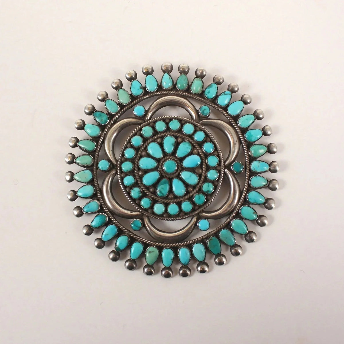 Vintage Zuni Manta Pin