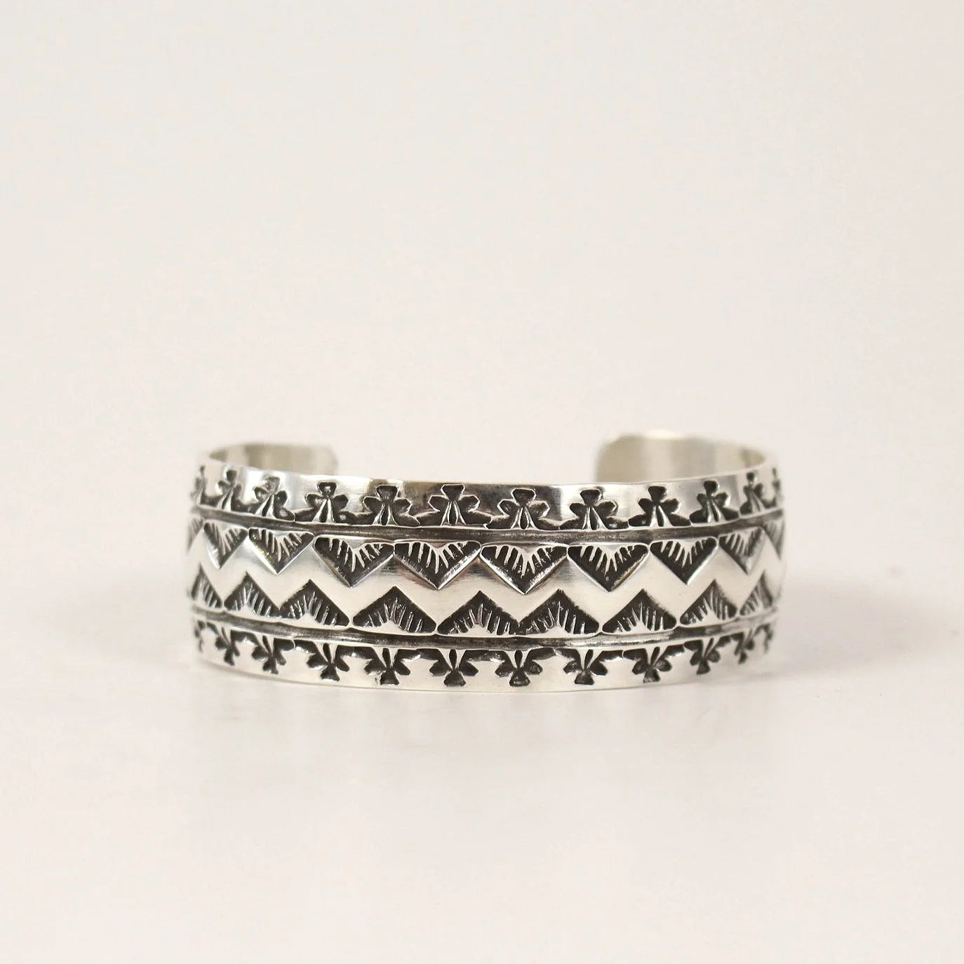 Navajo Wide Heavy Stamped Cuff