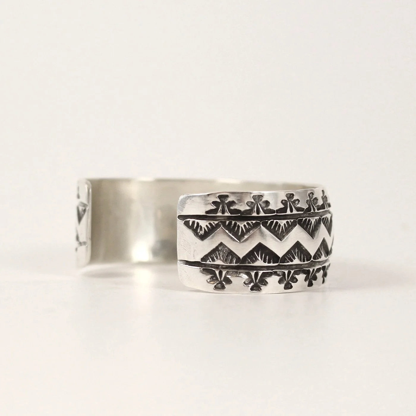 Navajo Wide Heavy Stamped Cuff
