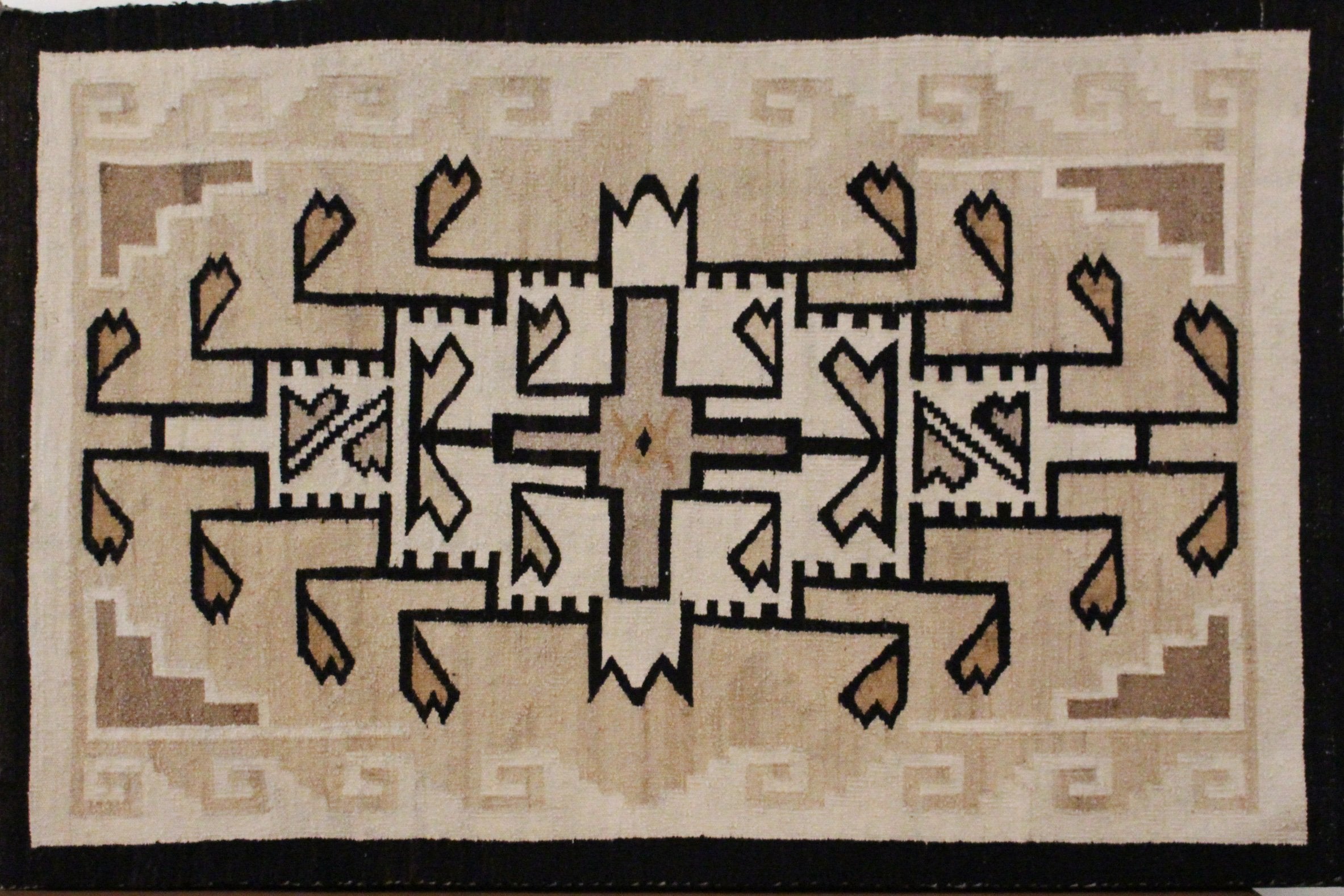 Navajo Weaving Two Grey Hills circa 1960s