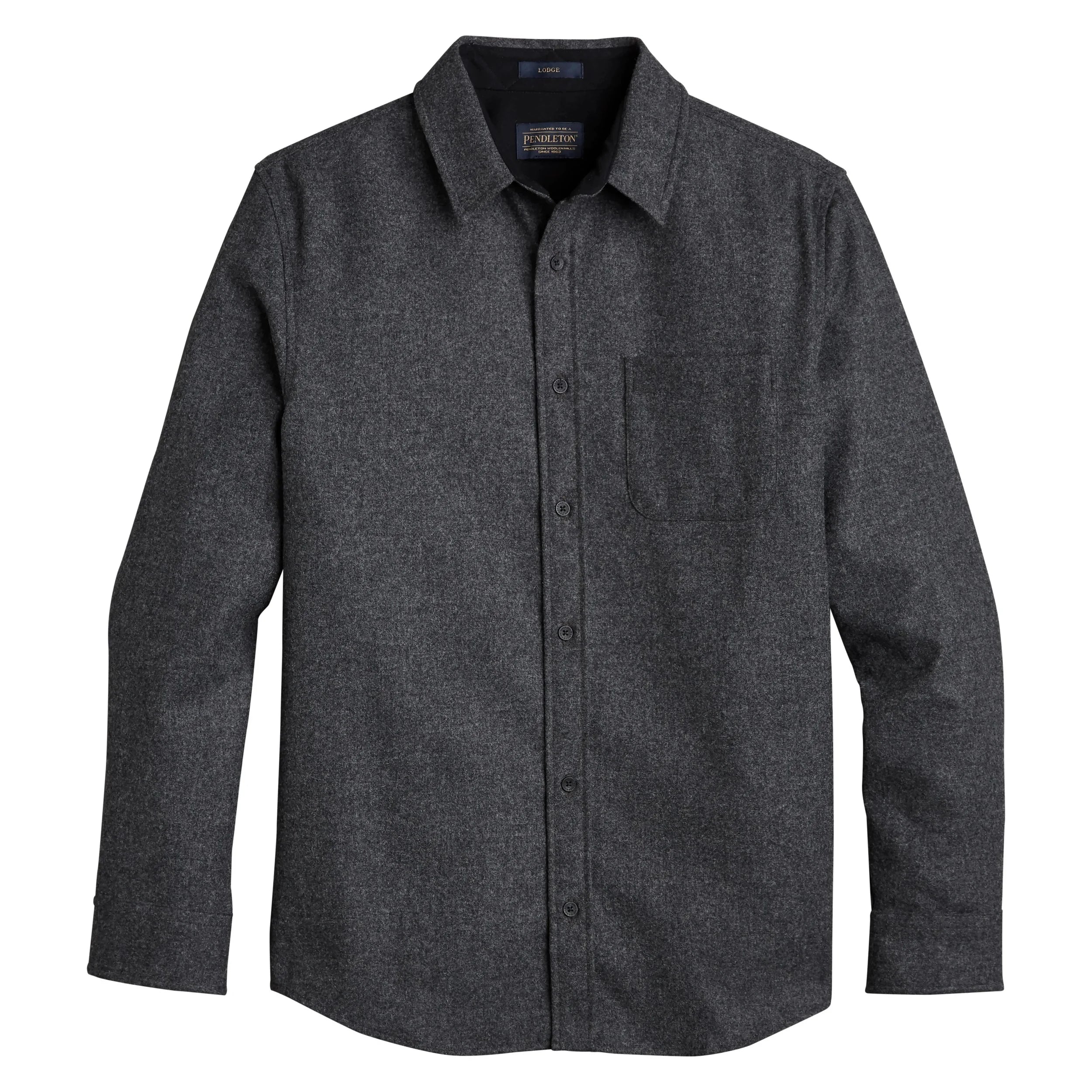 Pendleton - Lodge Shirt Oxford Mix Charcoal Grey