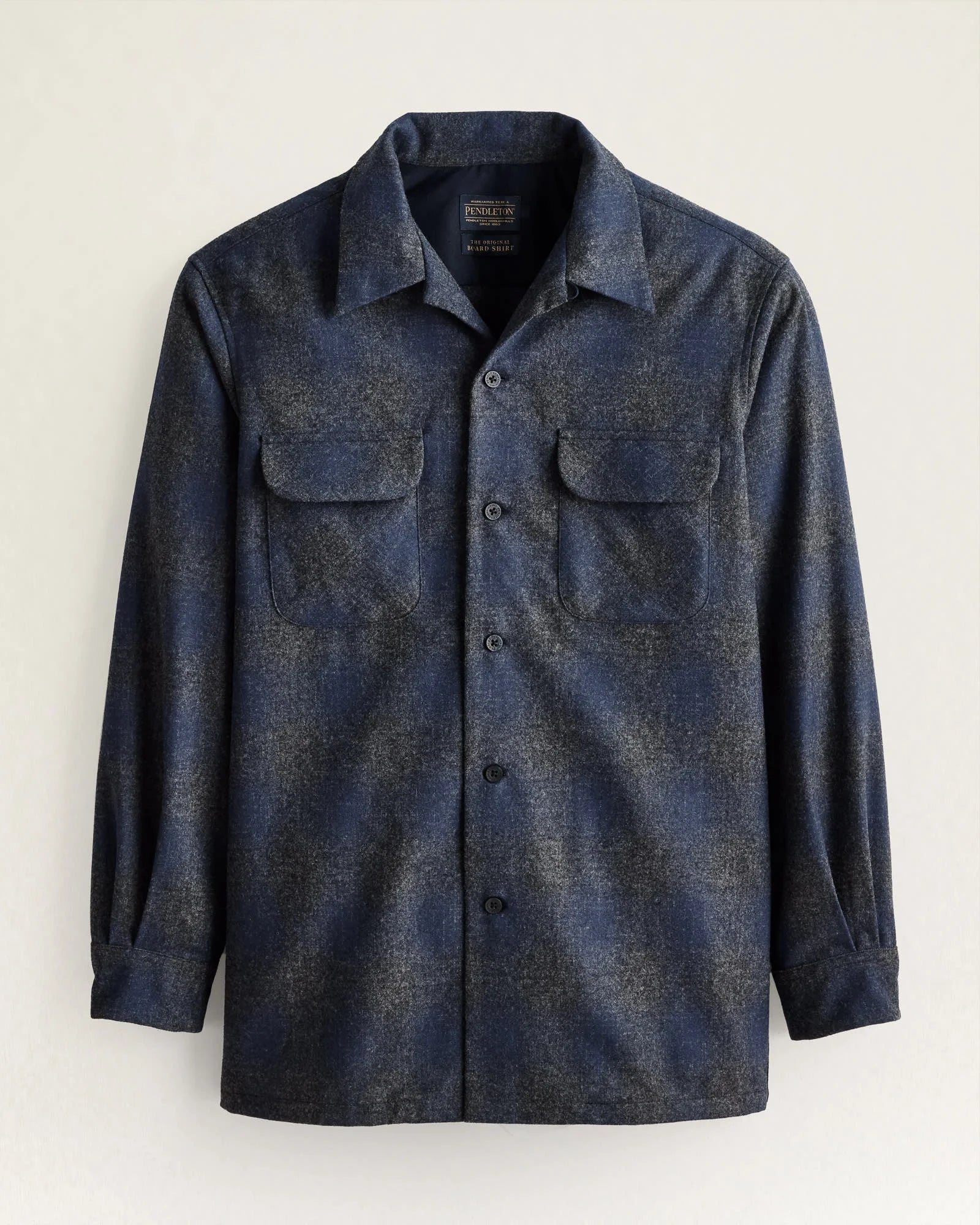 Pendleton - Classic Board Shirt Navy/Oxford Mix Ombre