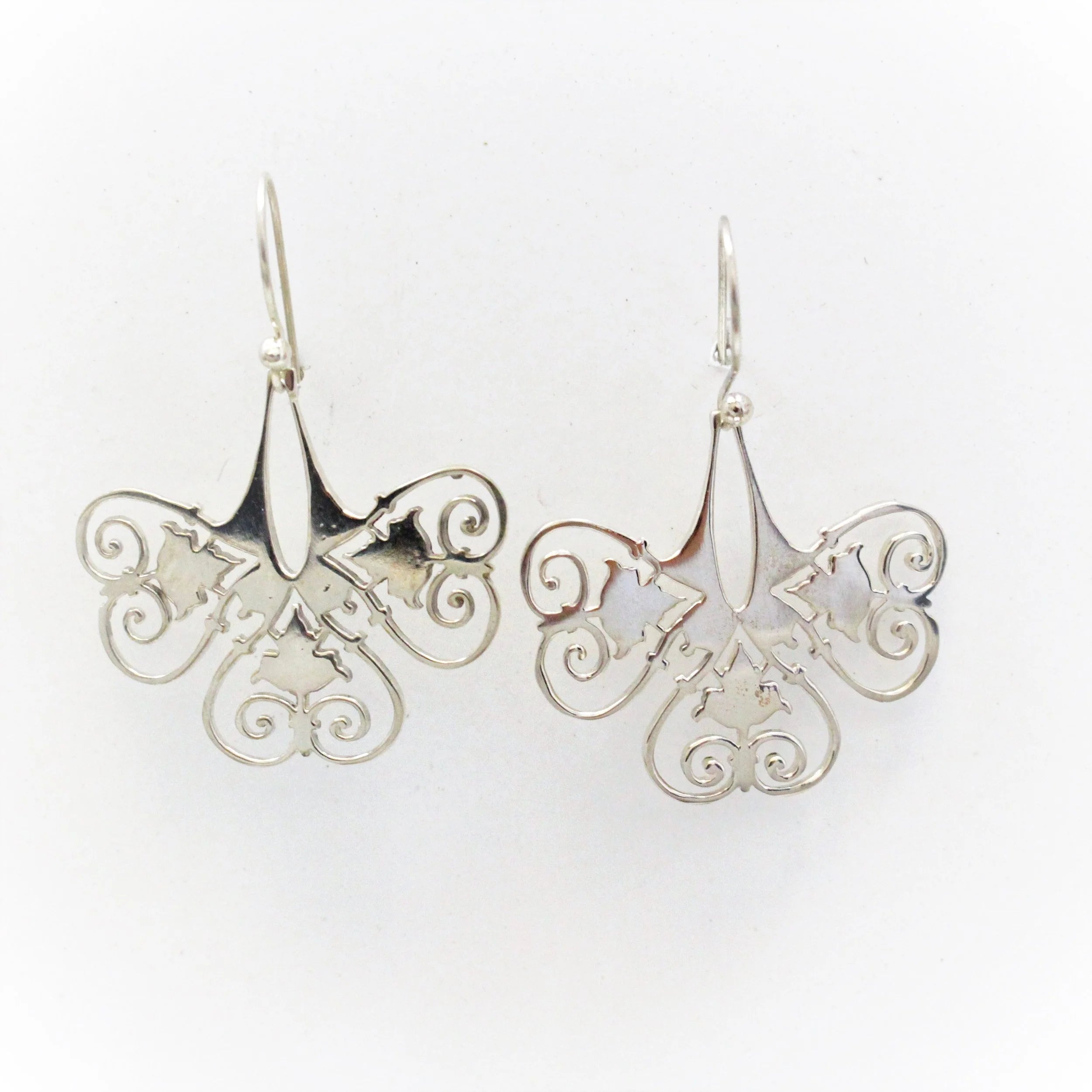 River & Sons - Sterling Filigree Butterfly Earrings