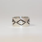 Sebastian Cilento - Triple Repoussé Diamond, Exterior Hallmarked Band