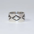 Sebastian Cilento - Triple Repoussé Diamond, Exterior Hallmarked Band