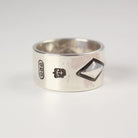 Sebastian Cilento - Triple Repoussé Diamond, Exterior Hallmarked Band