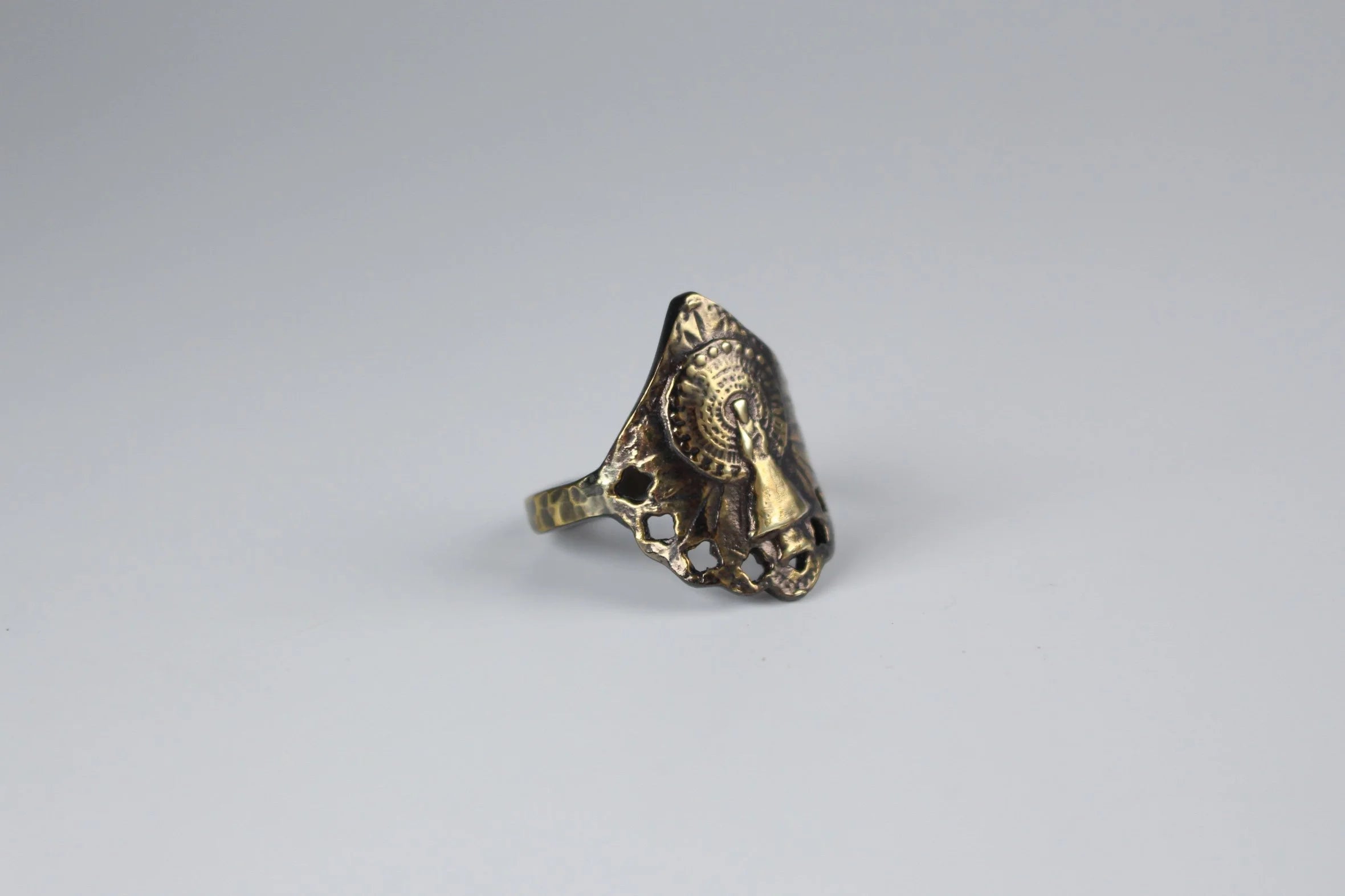 River & Sons - Our Lady of Guadelupe Ring in Brass