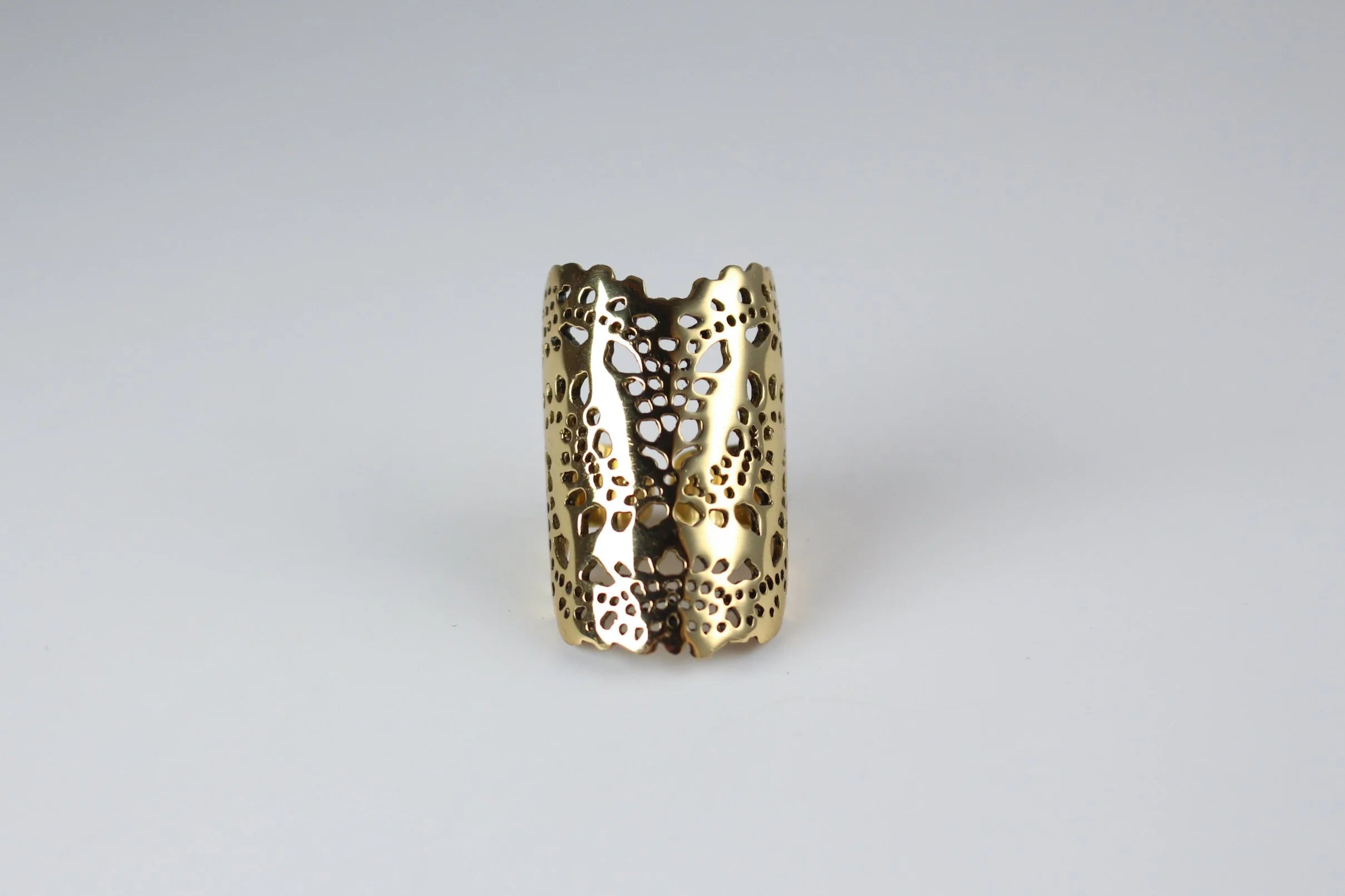 River & Sons - Laser-Cut Brass Lace Ring