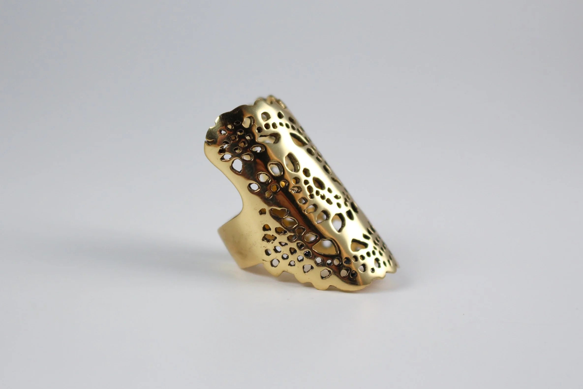 River & Sons - Laser-Cut Brass Lace Ring