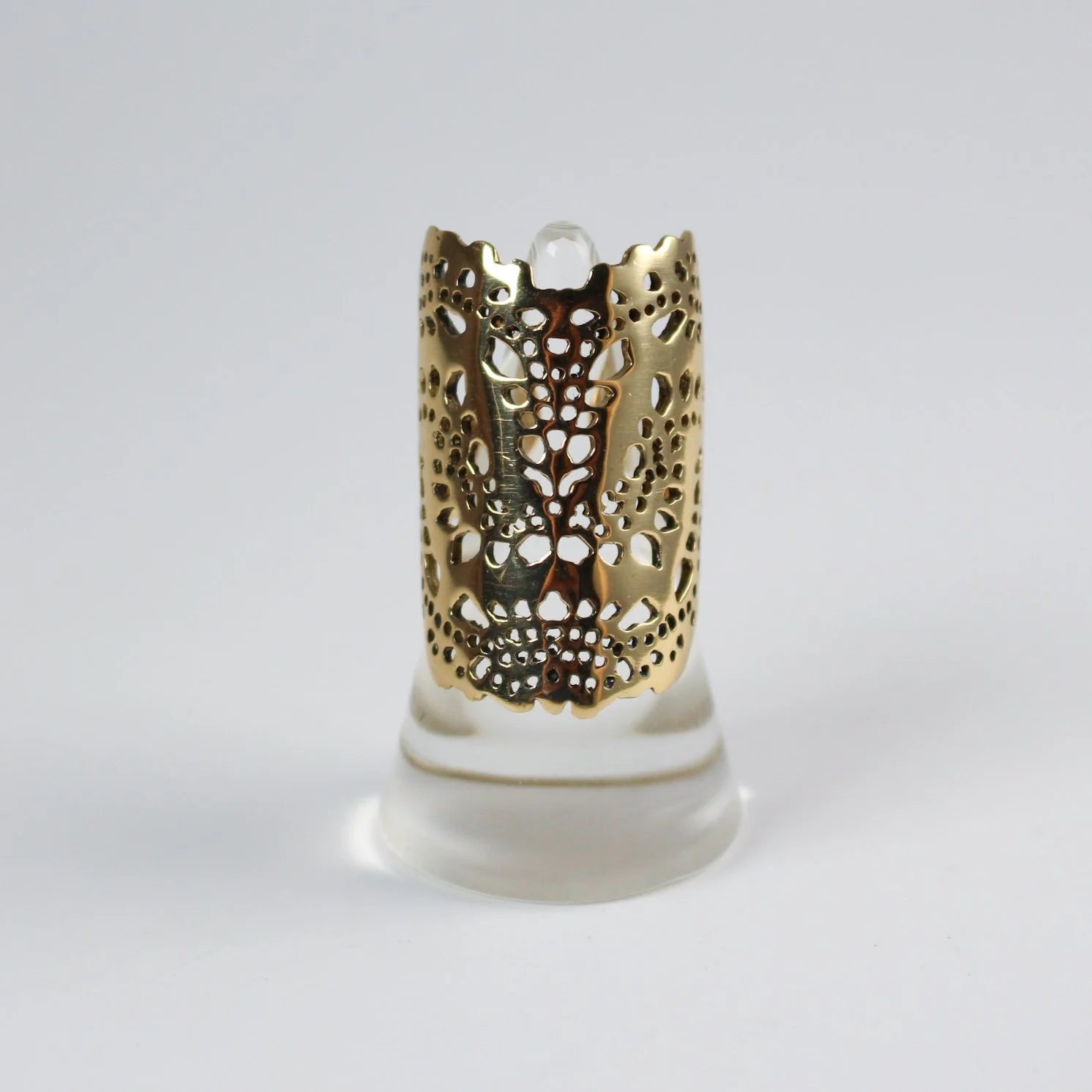 River & Sons - Laser-Cut Brass Lace Ring