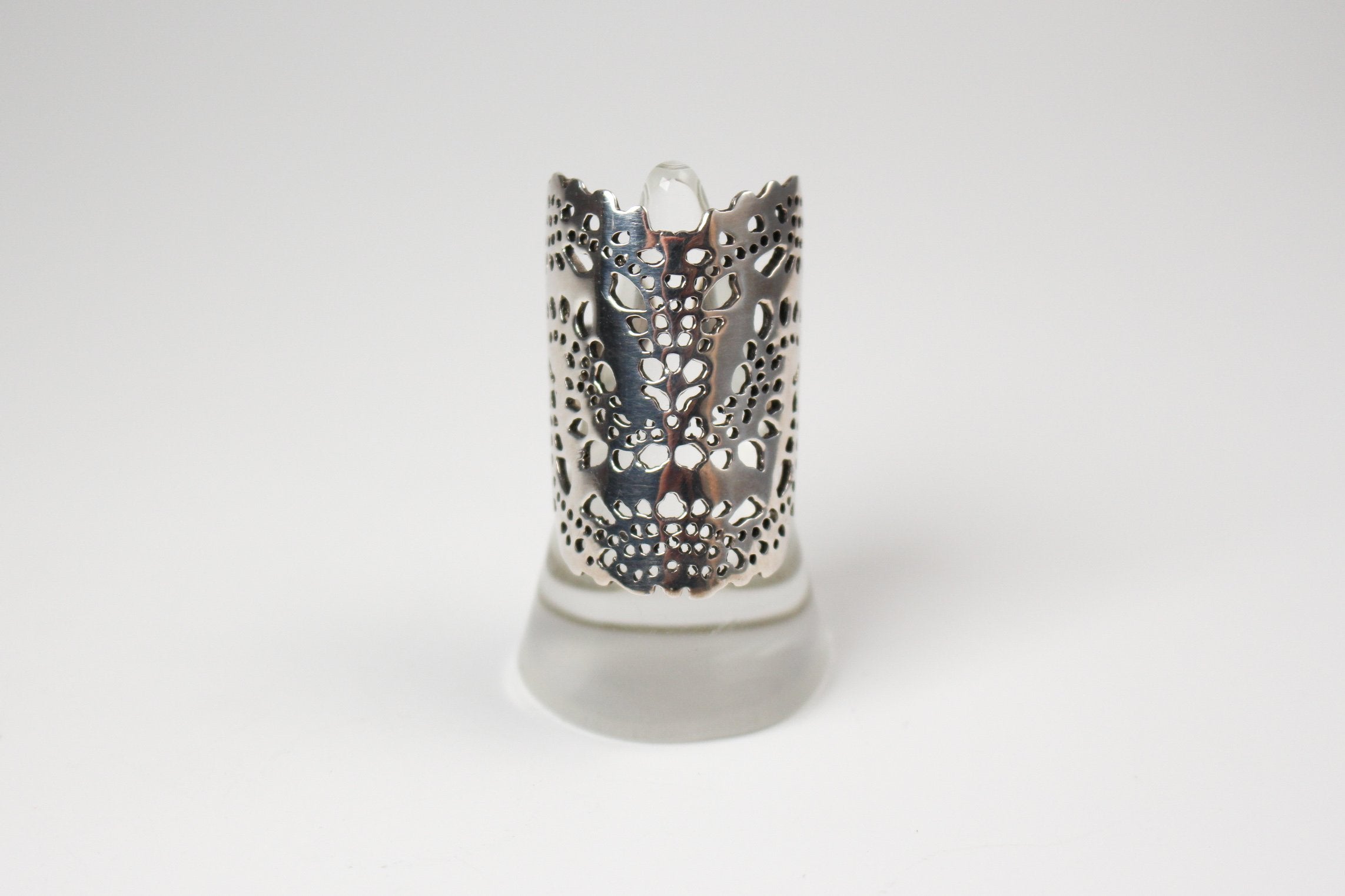 River & Sons - Laser Cut Sterling Lace Ring