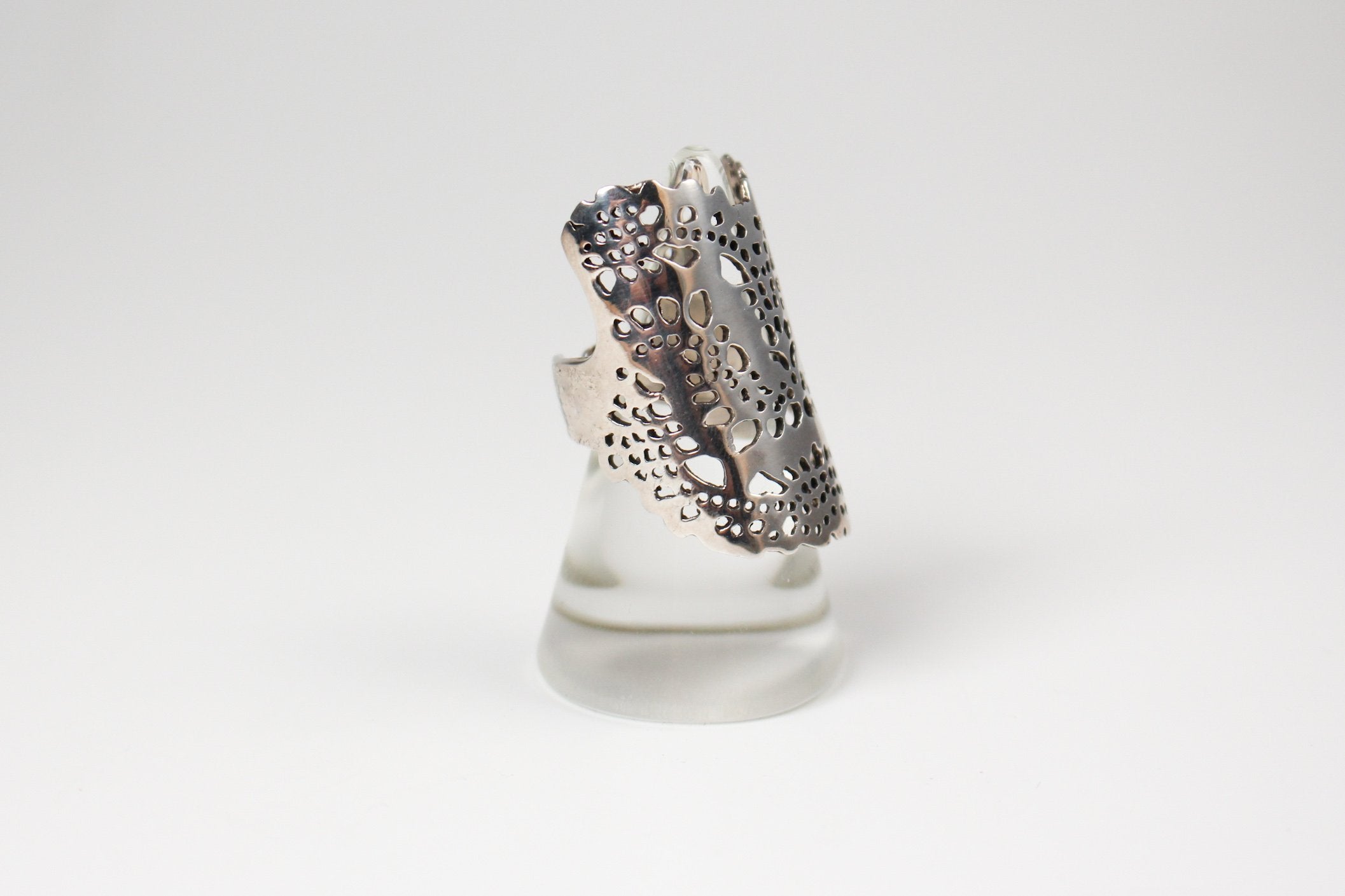River & Sons - Laser Cut Sterling Lace Ring