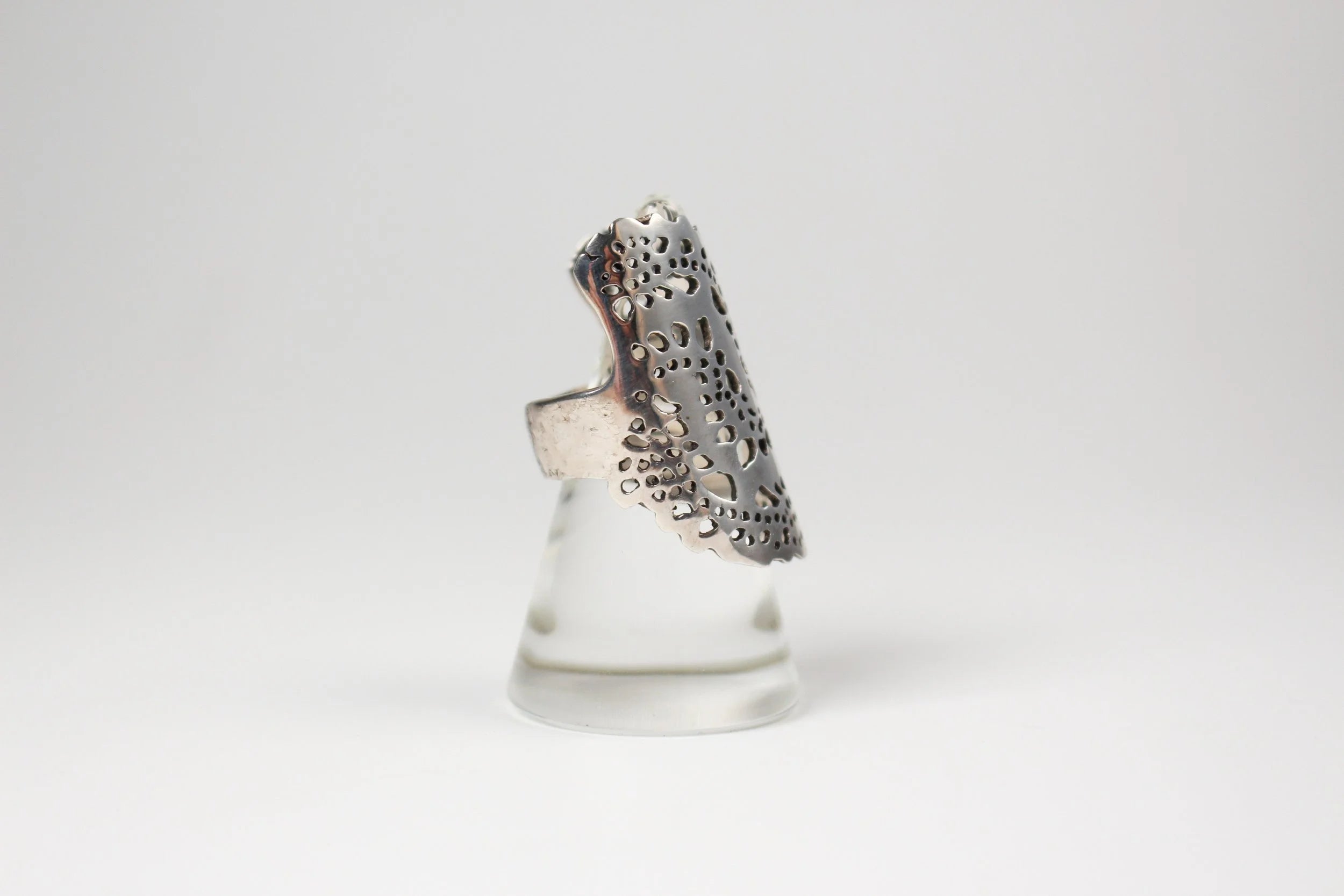 River & Sons - Laser Cut Sterling Lace Ring