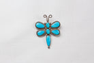 Zuni Turquoise Inlay Dragonfly PIn