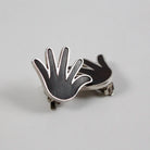 William Spratling - Ebony Hand Clip on Earrings
