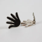 William Spratling - Ebony Hand Clip on Earrings