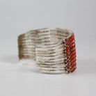 Zuni Coral Petit Point - Needle Work Cuff