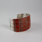 Zuni Coral Petit Point - Needle Work Cuff